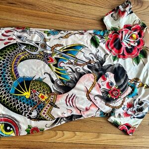 Colorful Tattoo Art Dress